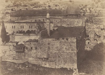 Jérusalem. Enceinte du Temple. Mosquée El-Aksa, angle Sud-Ouest - Auguste Salzmann